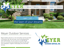 Tablet Screenshot of meyeroutdoorservices.com